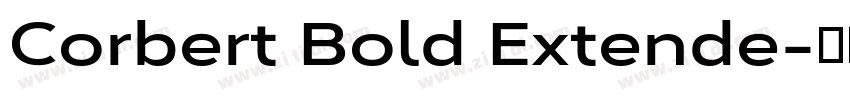 Corbert Bold Extende字体转换